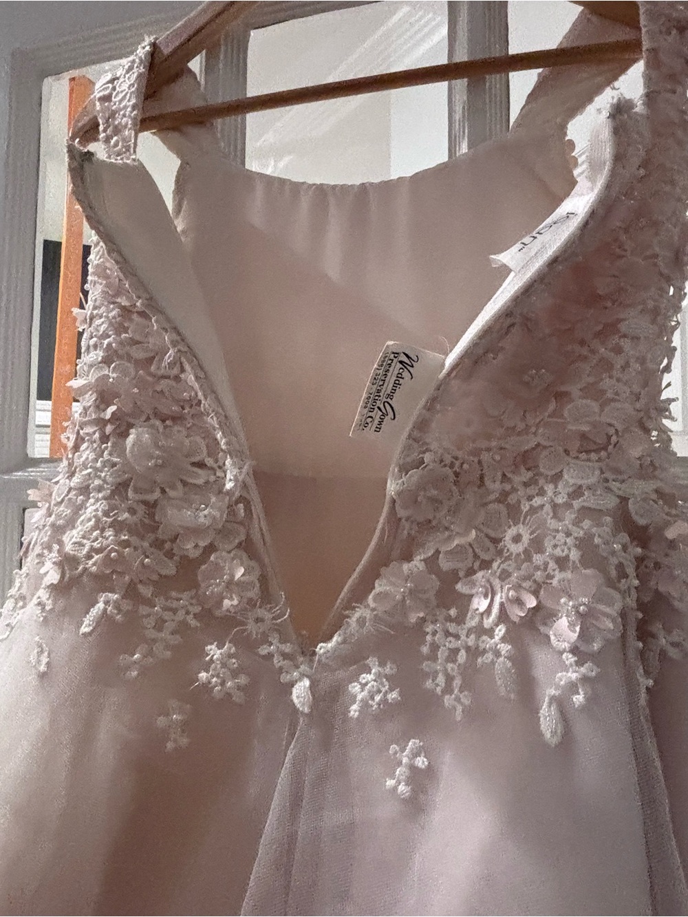 Joan Calabrese Ivory Floral Appliqué Tulle Ballgown Communion Dress - Picture 7 of 11